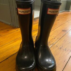 Kids Black Hunter Rain Boots US 13, EU 31